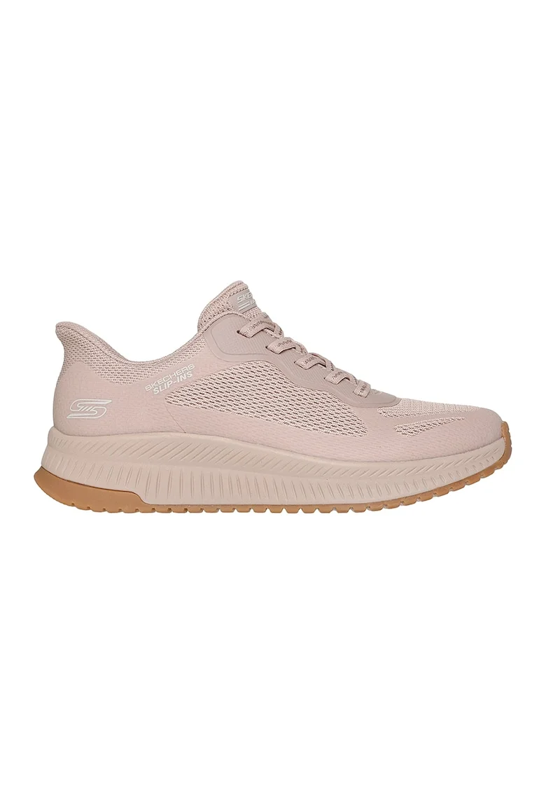 Pantofi sport Slip-Ins cu segmente de plasa si sintetice, Maro nisip