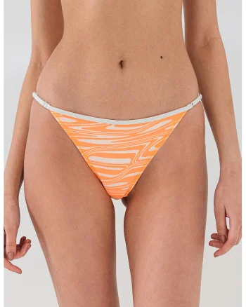 Slip brazilian cu model, Portocaliu deschis/Crem