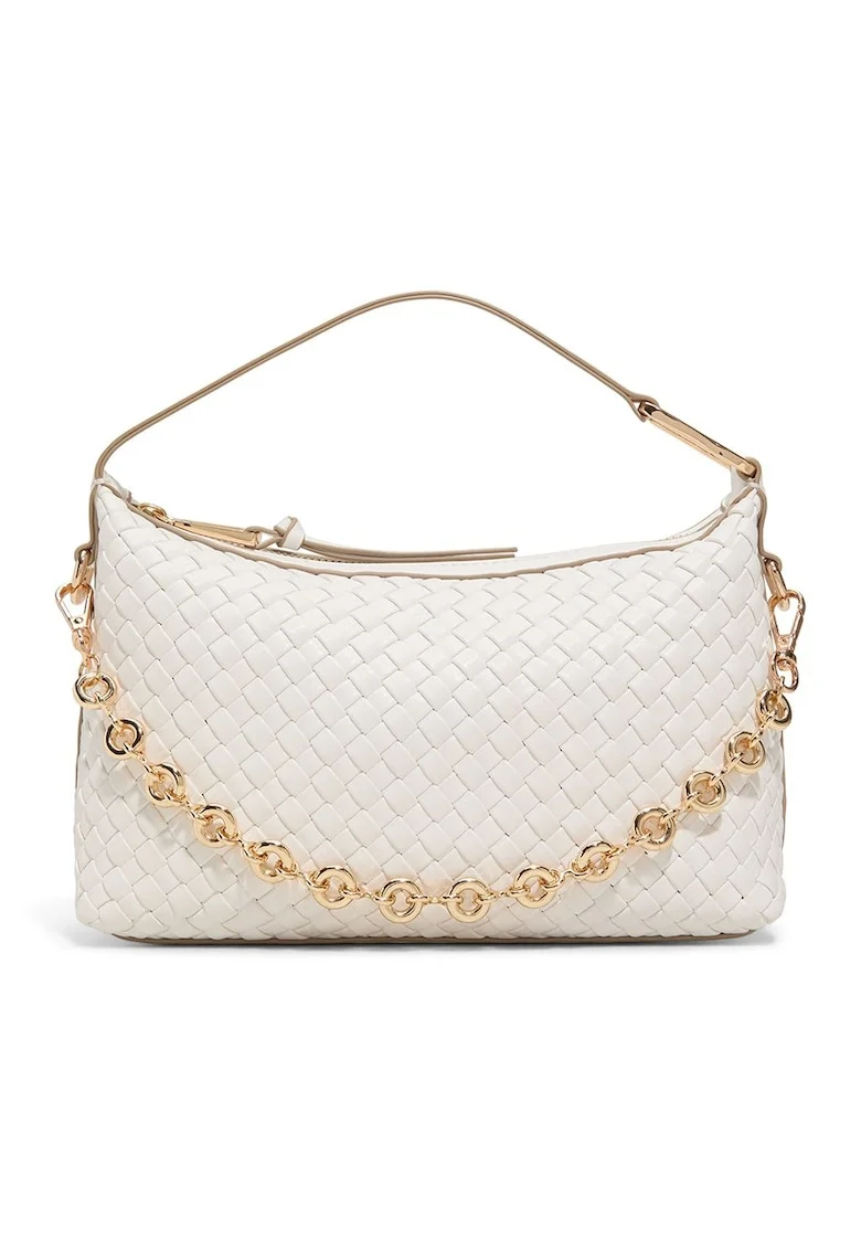 Geanta crossbody din piele ecologica Paxtoni, Alb optic