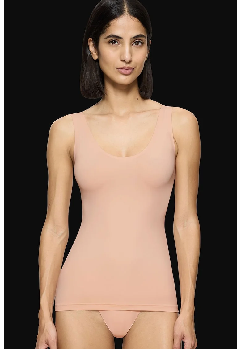 Top fara cusaturi Body Make-Up Illusion, Piersica