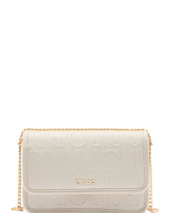 Geanta crossbody cu bareta din lant Better, Bej deschis
