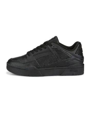 Pantofi sport de piele si piele ecologica Slipstream, Negru