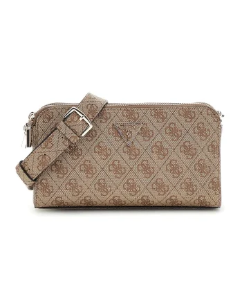 Geanta crossbody de piele ecologica Erica, Maro