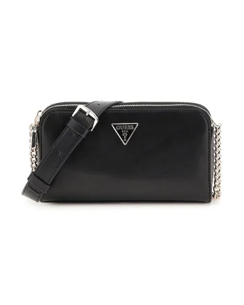 Geanta crossbody cu bareta din lant Daryna, Negru