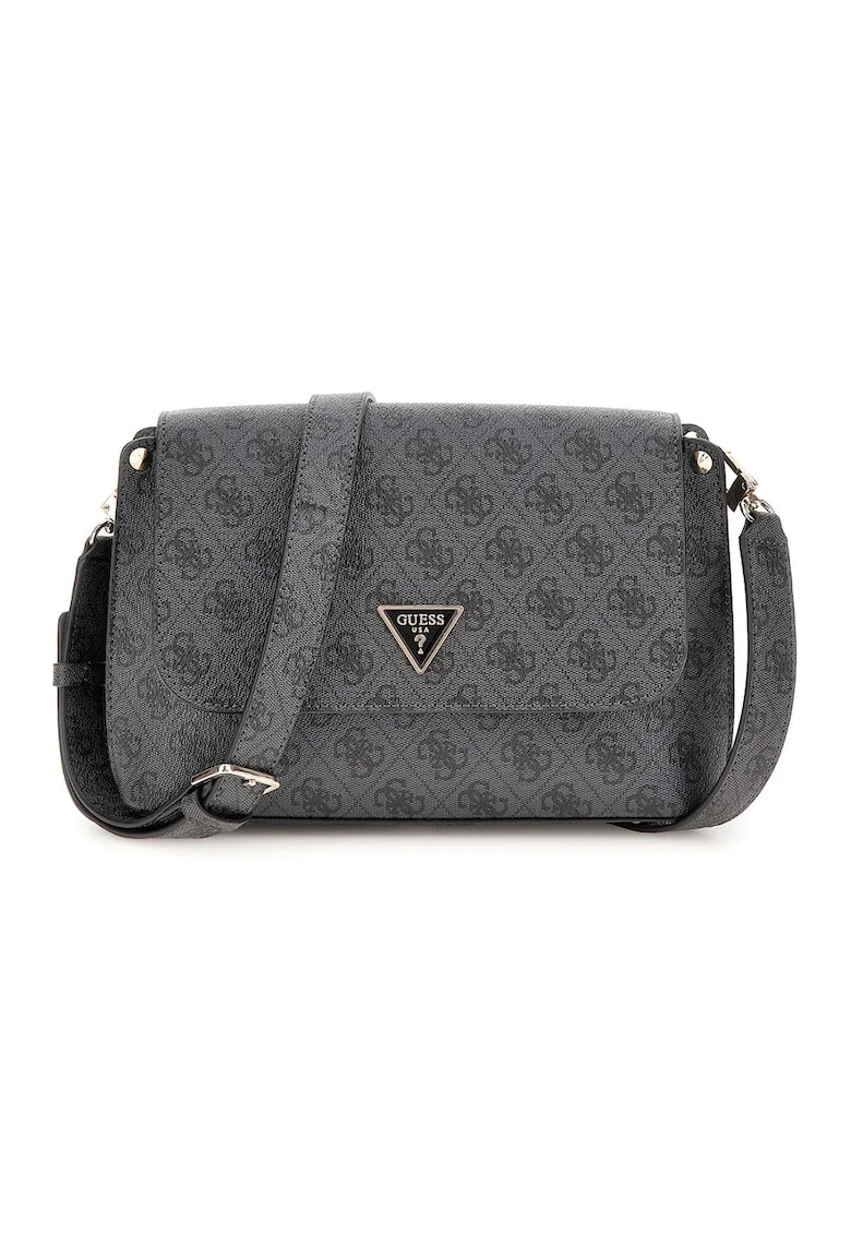 Geanta crossbody din piele ecologica Meridian, Gri inchis