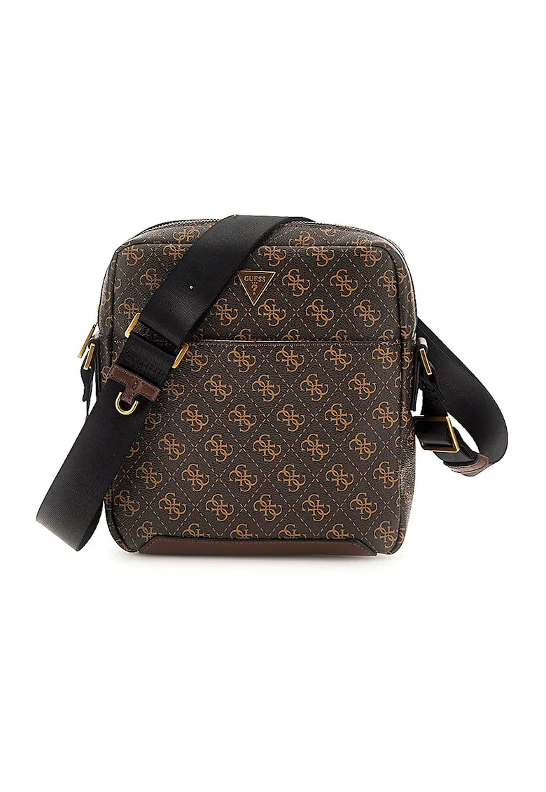 Geanta crossbody din piele ecologica Torino, Maro