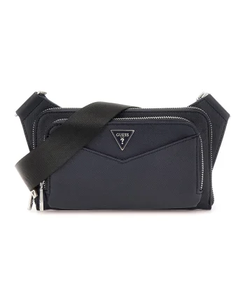 Geanta crossbody de piele ecologica Siena, Bleumarin