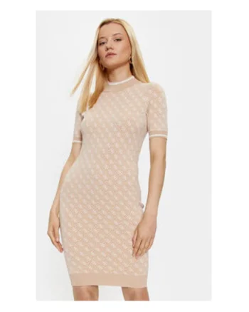 Rochie tricotata bodycon cu monograma