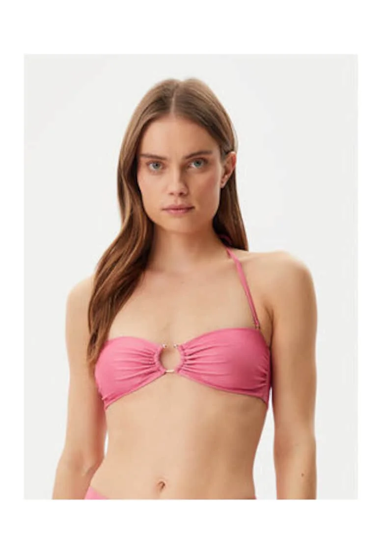 Sutien de baie cu bretele detasabile, roz