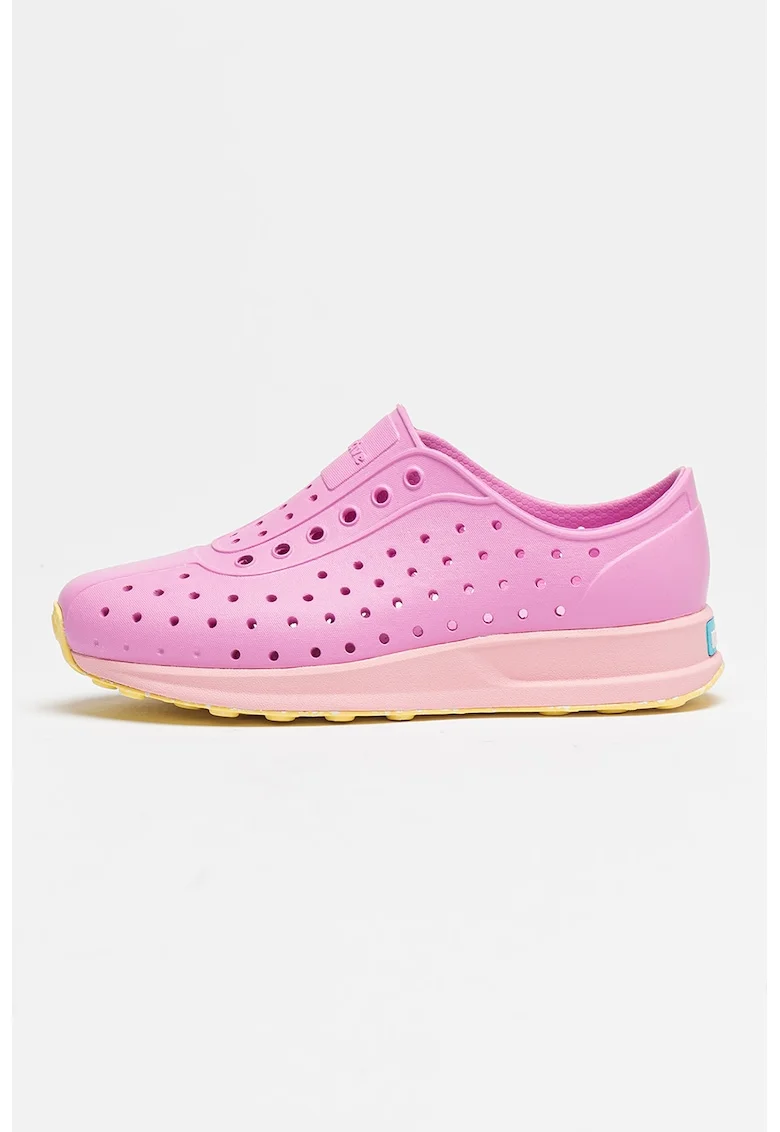 Pantofi sport slip-on cu aspect perforat Robbie Sugarlite, Galben/Fucsia/Roz pastel