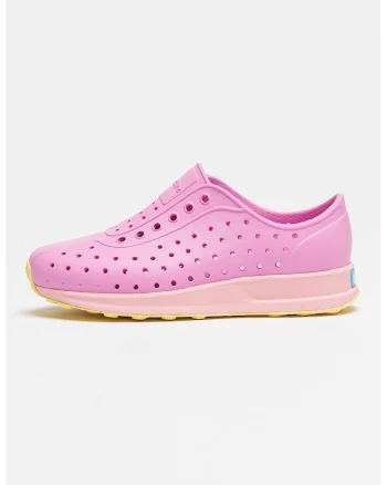 Pantofi sport slip-on cu aspect perforat Robbie Sugarlite, Galben/Fucsia/Roz pastel