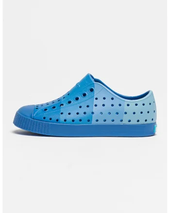 Pantofi sport slip-on cu perforatii, Albastru pastel/Albastru inchis/Albastru
