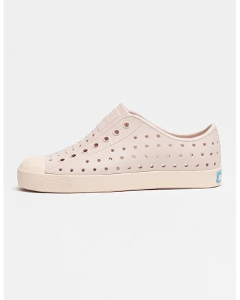 Tenisi slip-on cu varf intarit Jefferson, Alb fildes/Roz deschis