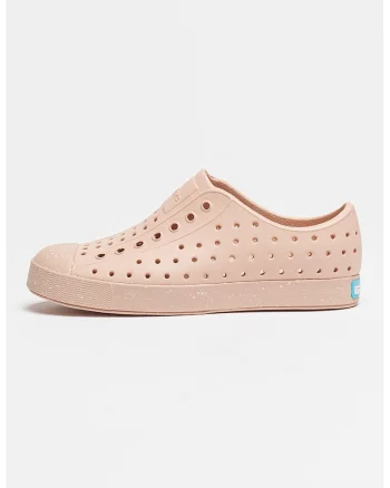 Tenisi slip-on cu talpa cu pete decorative Jefferson Bloom, Alb/Roz somon/Roz prafuit