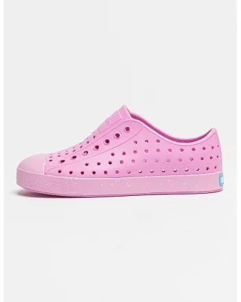 Tenisi slip-on cu talpa cu pete decorative Jefferson Bloom, Alb/Fucsia/Roz pastel