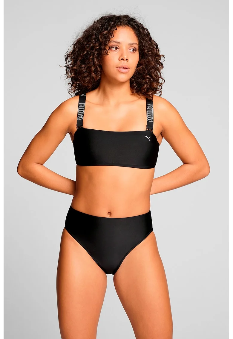Slip cu talie inalta, Negru