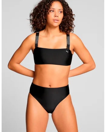 Slip cu talie inalta, Negru