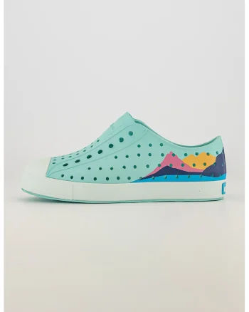 Tenisi slip-on cu varf intarit Jefferson Block, Turcoaz