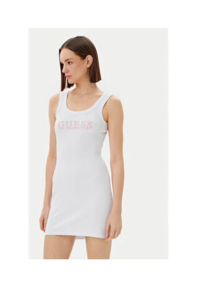 Rochie bodycon cu decolteu rotund,