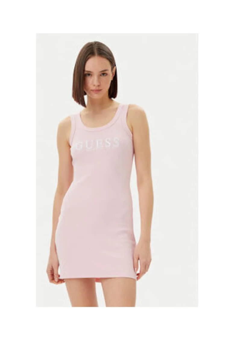 Rochie mini bodycon cu imprimeu logo,