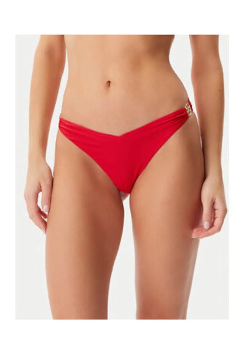 Slip cu element metalic, rosu