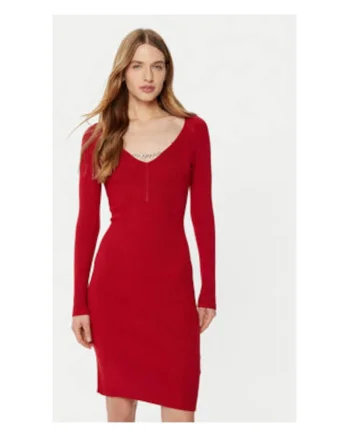 Rochie bodycon, cu decolteu in V