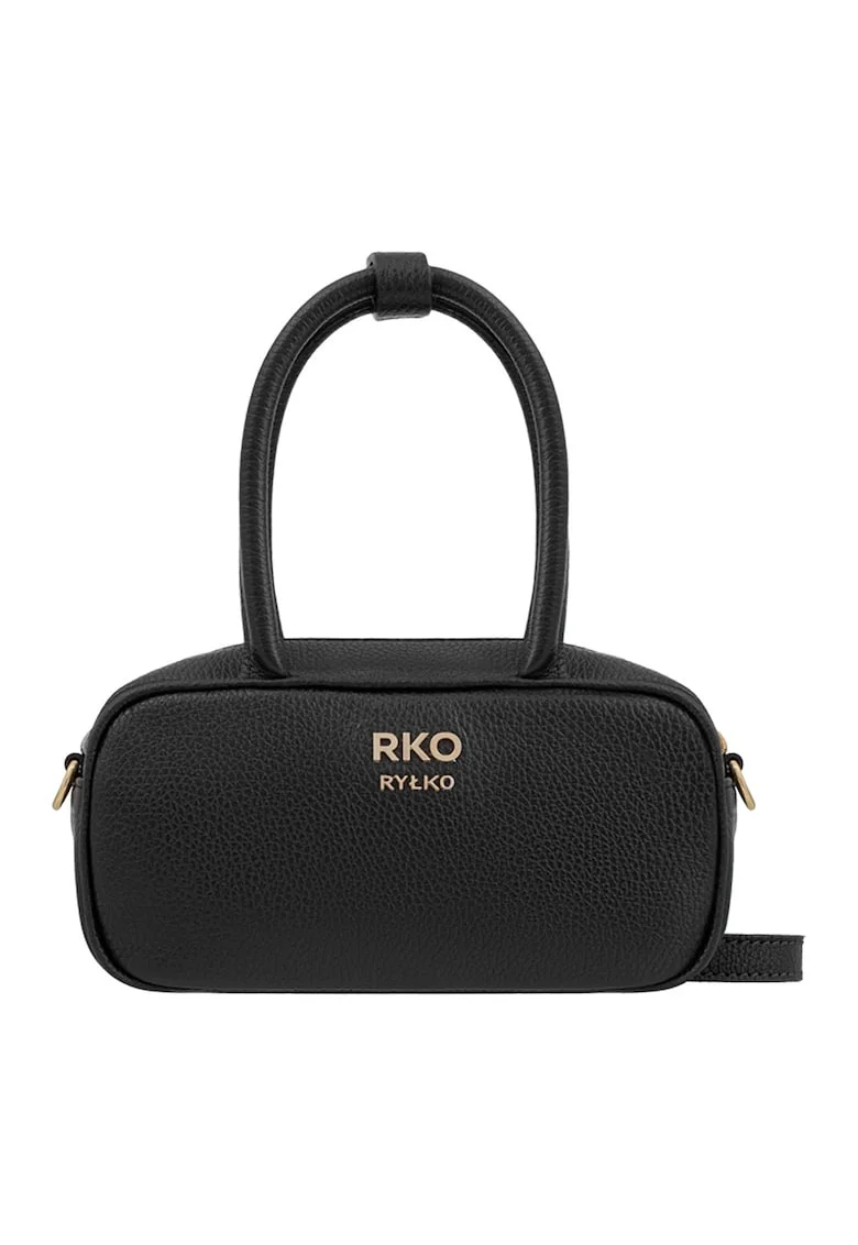 Geanta crossbody de piele, Negru