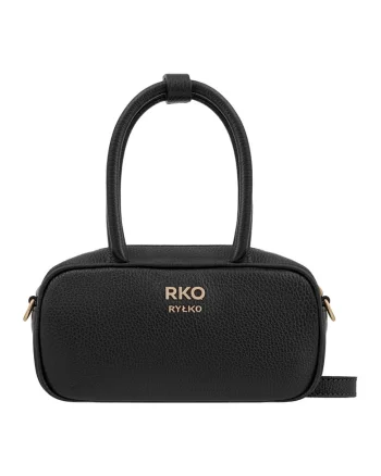 Geanta crossbody de piele, Negru