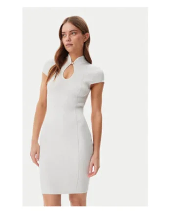 Rochie bodycon cu guler mao
