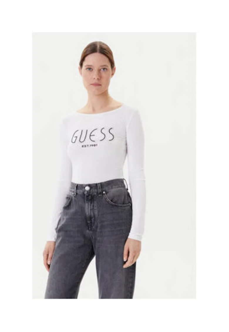 Bluza-body din amestesc de viscoza, Alb