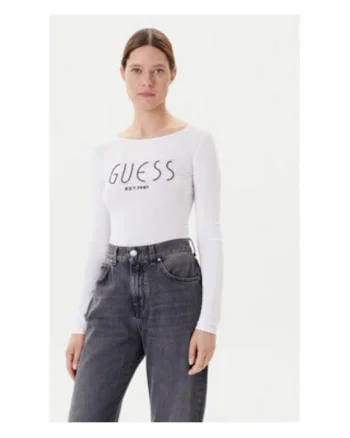 Bluza-body din amestesc de viscoza, Alb