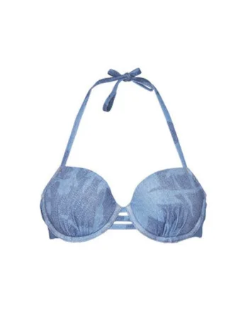 Sutien de baie dama  C22JN9 A18, Poliamida/Elastan, Albastru, Albastru