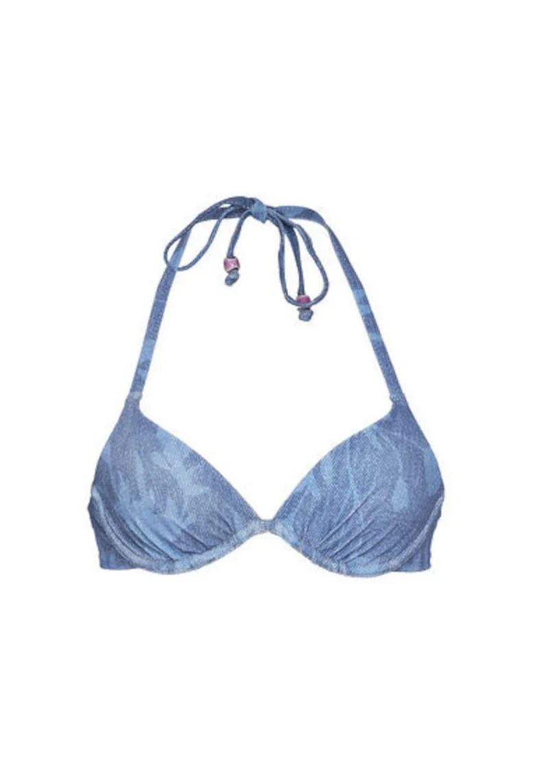 Sutien de baie dama  C22JMA A18, Poliamida/Elastan, Albastru, Albastru