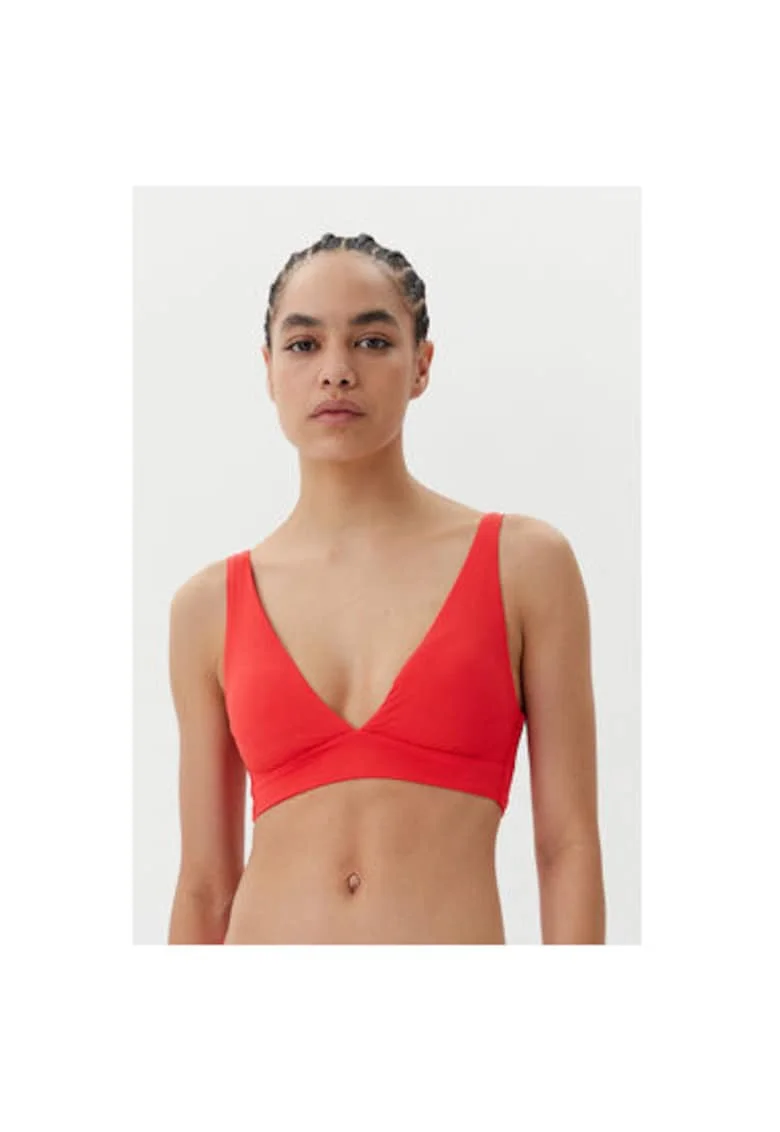 Sutien de baie dama  Poliester reciclat, Rosu
