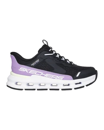 Pantofi sport Glide-Step Vista Lane Slip-Ins, Negru/Lila/Alb optic
