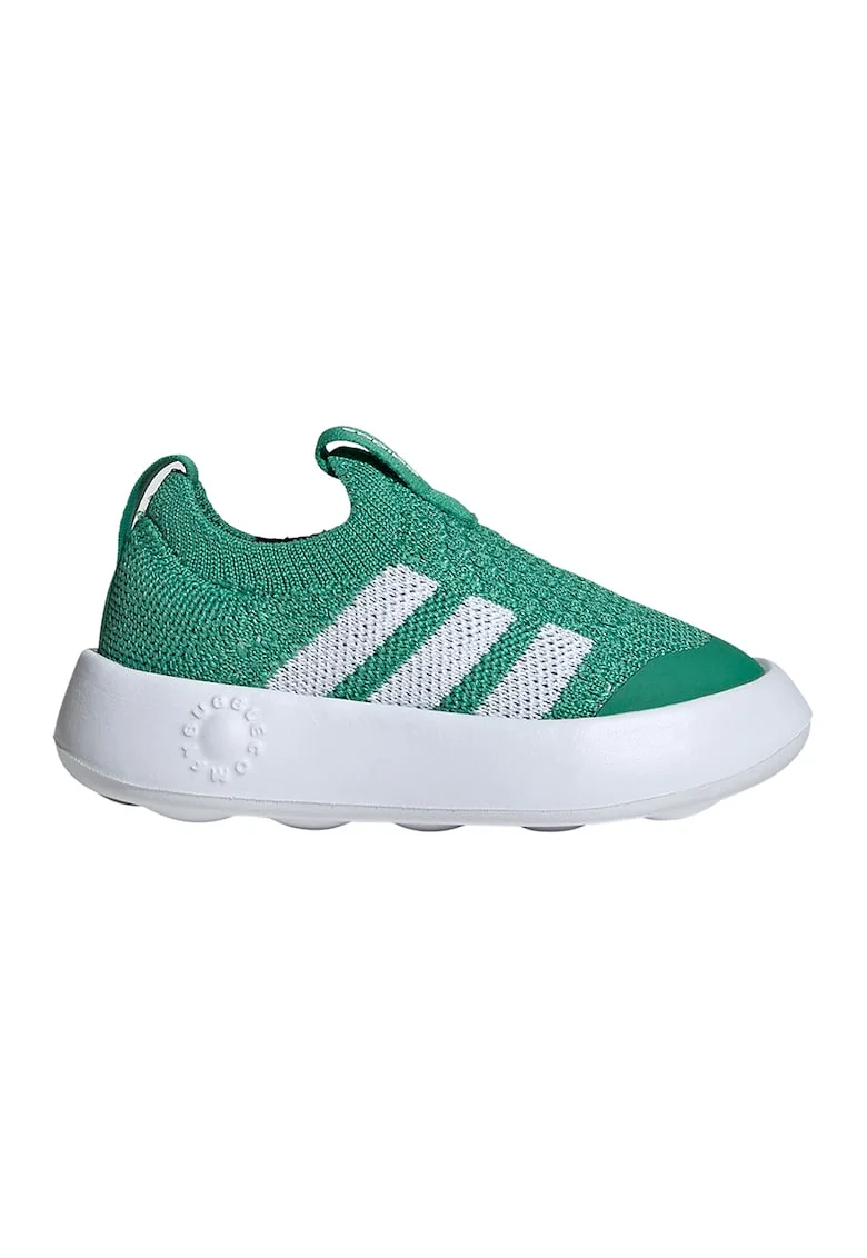 Pantofi sport BubbleComfy slip-on din material textil, Alb/Verde