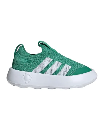 Pantofi sport BubbleComfy slip-on din material textil, Alb/Verde
