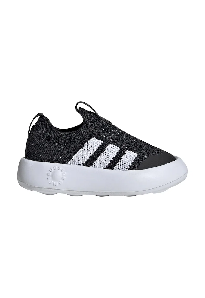 Pantofi sport BubbleComfy slip-on din material textil, Alb/Negru