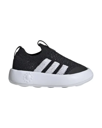 Pantofi sport BubbleComfy slip-on din material textil, Alb/Negru