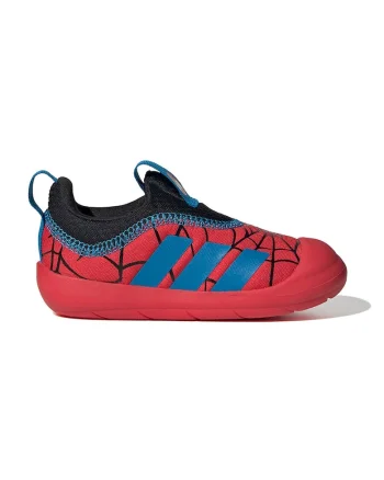 Pantofi sport slip-on cu imprimeu Spider-Man, Rosu/Albastru deschis