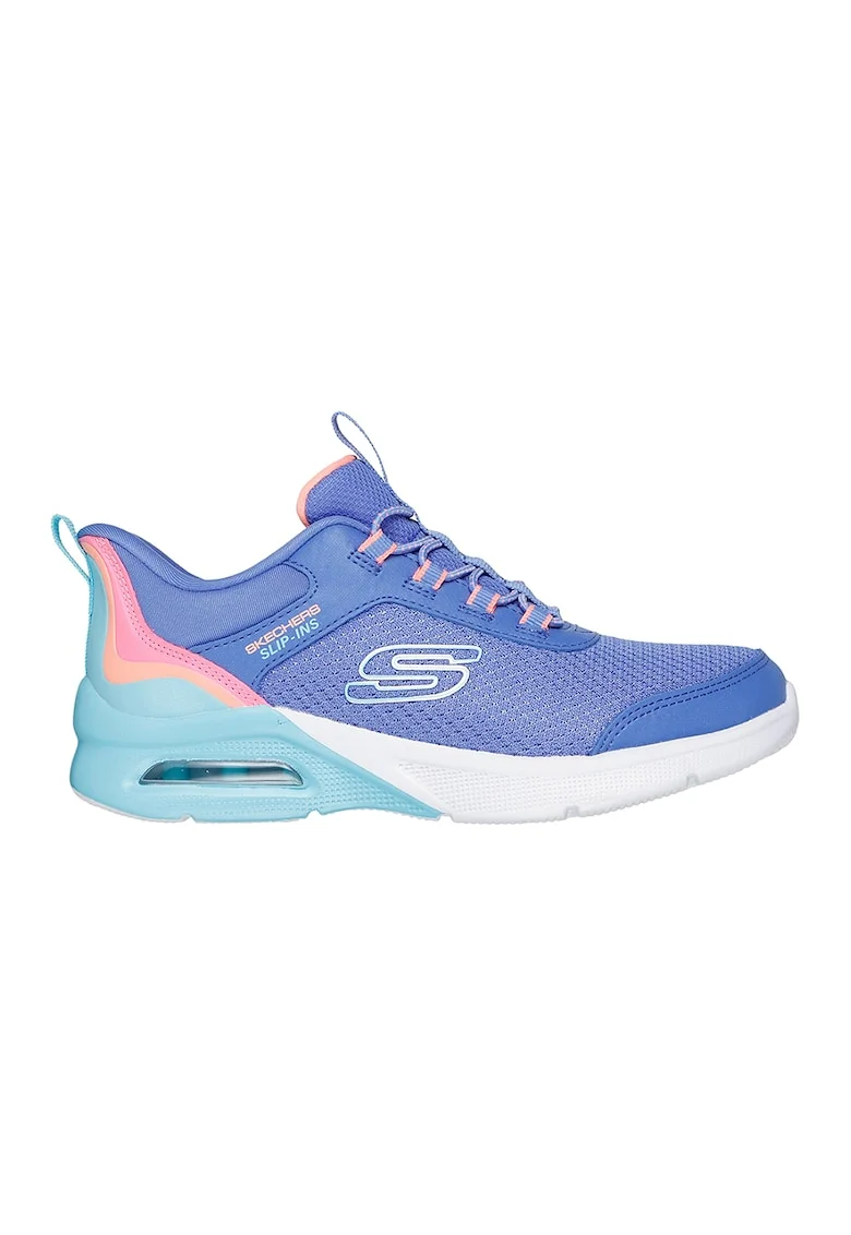 Pantofi sport slip-ins Microspec Max - Color Trifect, Portocaliu/Albastru inchis/Albastru glaciar
