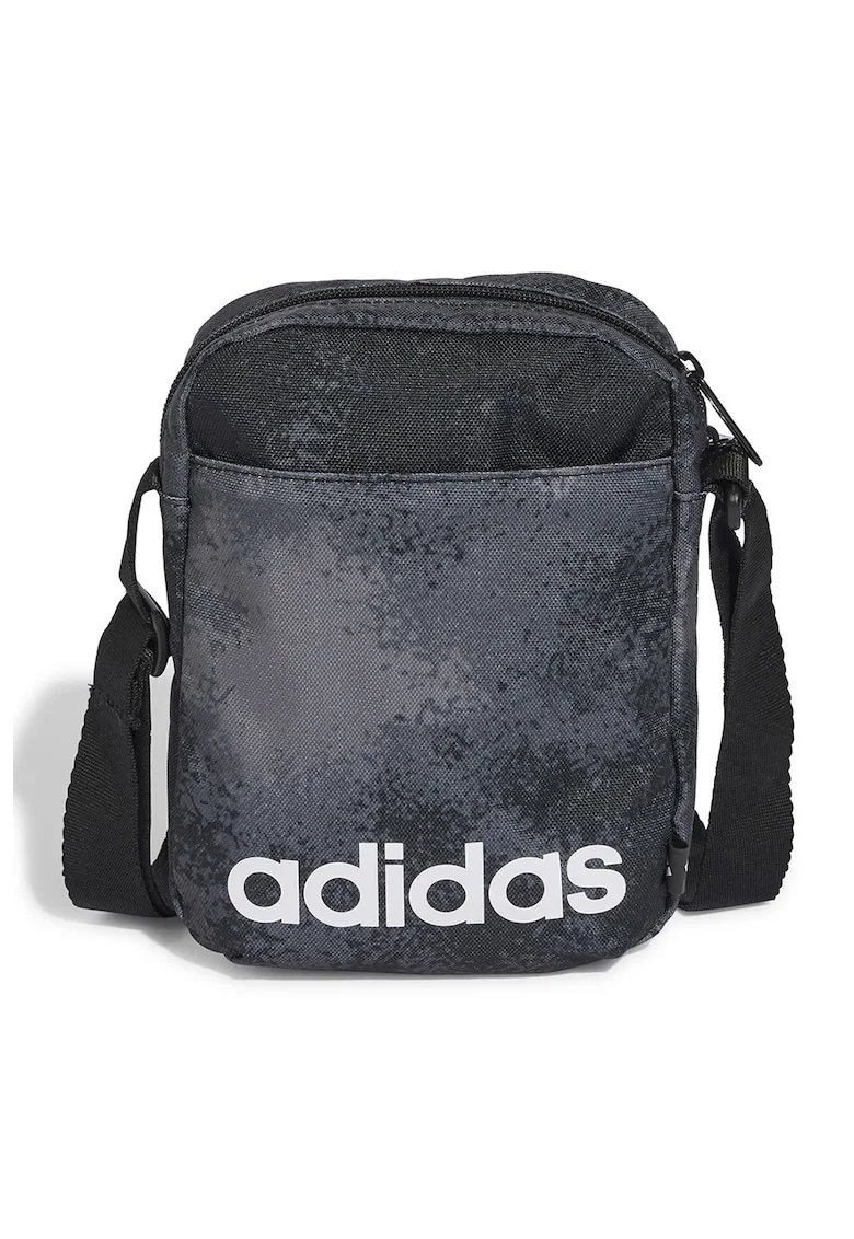 Geanta crossbody cu bareta ajustabila, Gri inchis