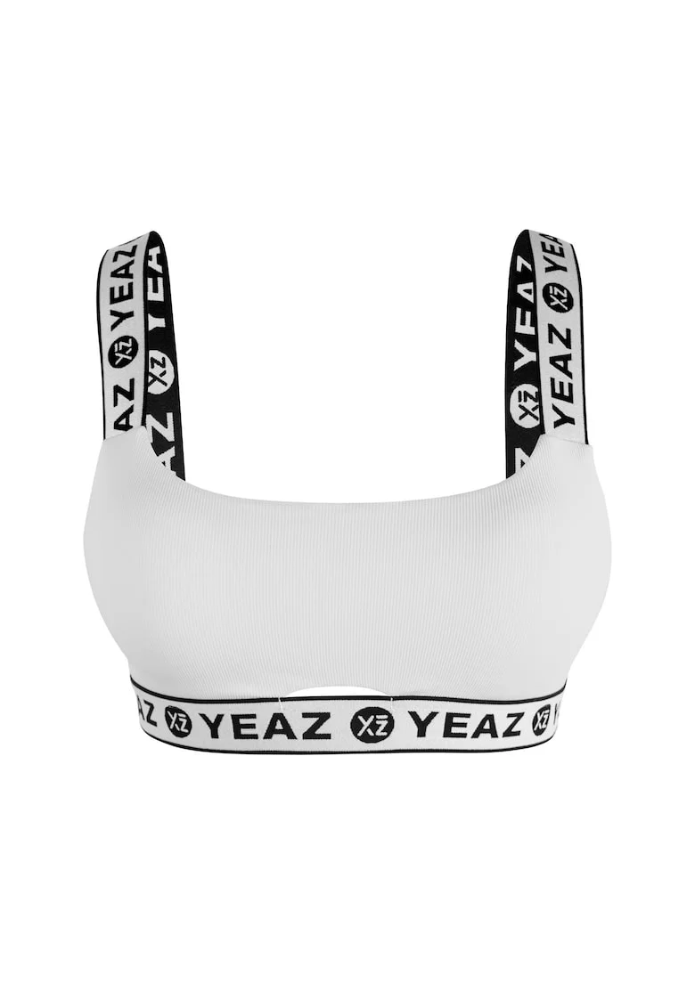 Sutien de baie cu benzi logo BAGATELLE 28999, Alb