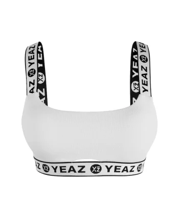 Sutien de baie cu benzi logo BAGATELLE 28999, Alb