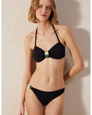 Sutien de baie cu burete, Negru