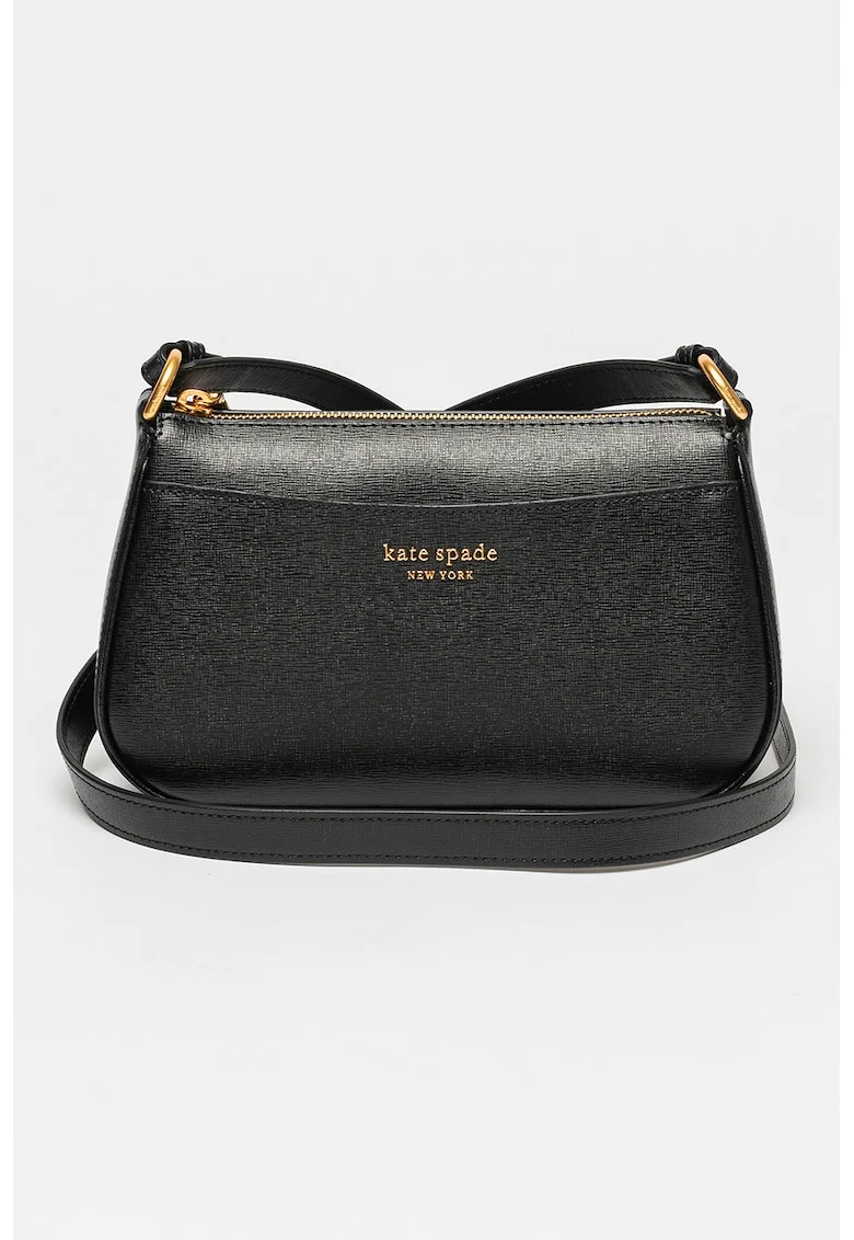 Geanta crossbody de piele Bleecker Saffiano, Negru