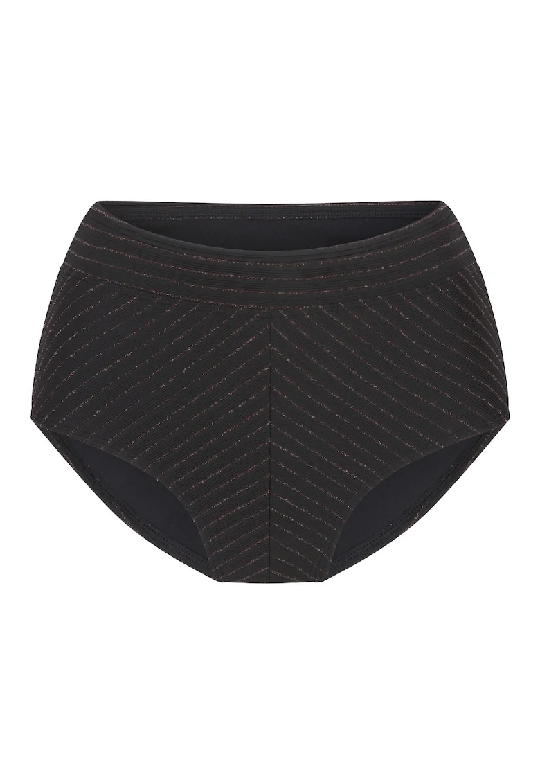 Slip cu talie inalta, Negru