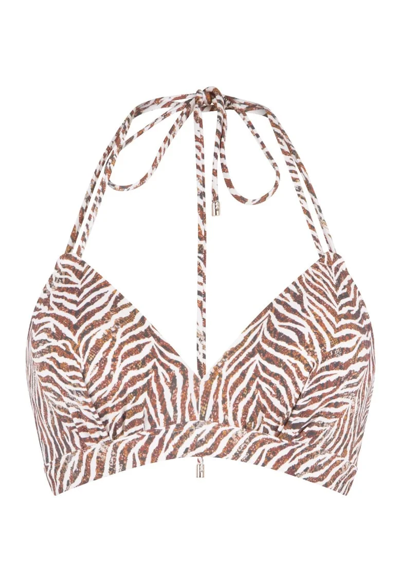 Sutien de baie triunghiular cu model 31455, Multicolor