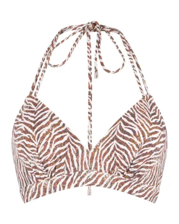 Sutien de baie triunghiular cu model 31455, Multicolor