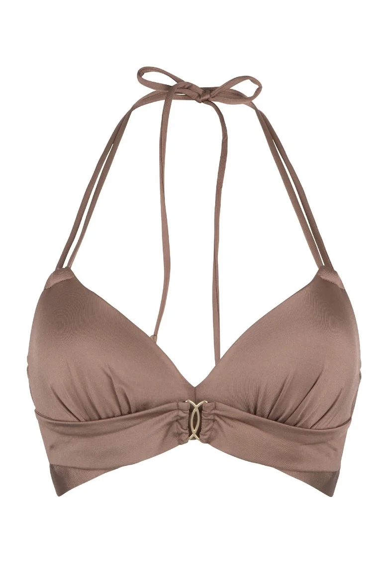 Sutien triunghiular de baie satinat 31461, Maro
